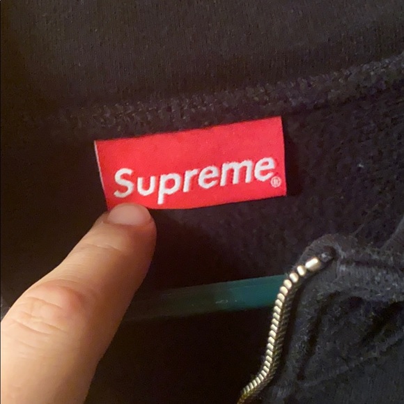 Supreme Piping Logo Half Zip F/W 18 - Picture 2 of 3